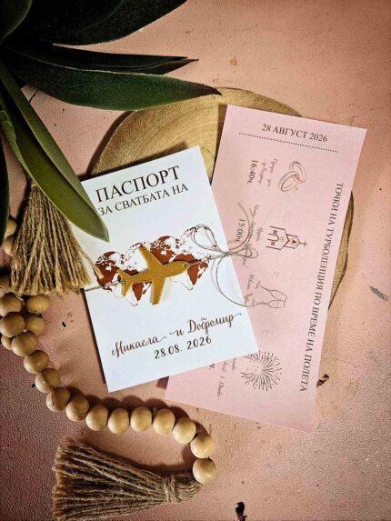 Покана за сватба-паспорт